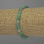 Bracelet Frosty Agate, Smooth Bead, 6 mm Diameter, 18 cm Length, Stretch