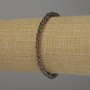 Bracelet Smoky Topaz, smooth bead, 4 mm diameter, 18 cm stretchy length