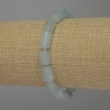 Faceted Aquamarine Cylindrical Bracelet, diameter 9-11×7 mm, 18 cm length, stretch