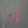 Faceted Tourmaline Earrings, 12mm diameter, 48mm length