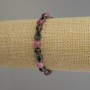 Bracelet with Assorted Beads, 6 mm round beads and 8x6 mm oval beads, 18 cm stretch