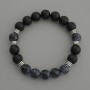 Bracelet Assortment with smooth and faceted beads, 10mm diameter, 18cm stretch