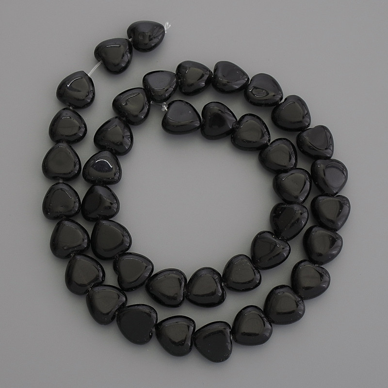 Clearance! Agate heart-shaped natural stone beads, diameter 10×10 mm ±, on thread, length 38 cm ±