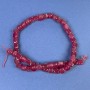 Tourmaline Cube Beads 7x7mm ± on Thread, 37 cm Length
