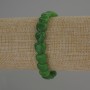 Chrysoprase Heart Bracelet, 10x10 mm hearts, 18 cm stretch