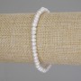 Bracelet with freshwater pearls, diameter 5×3 mm, length 18 cm (stretch)