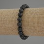Emerald Fuchsite Bracelet (Muscovite) Smooth Bead, 8 mm diameter ±, 18 cm length, Stretch