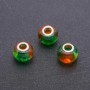 Pandora Bead Plastic, 15×12 mm diameter, 4.5 mm hole, pack of 6