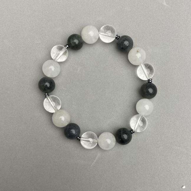 Assortment Bracelet — Smooth Bead, 10 mm diameter, 18 mm length, stretch