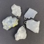 Pendant Aquamarine raw 21-28x11-20 mm+