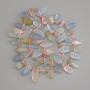 Morganite Beads, Butterfly Faceted 14–17×6–8 mm, plus 3 mm beads, on thread, length 41 cm