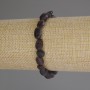 Bracelet with faceted garnet, diameter 7-10x8 mm ±, length 18 cm (stretch)
