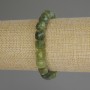 Jadeite bracelet with faceted cubes, 8.5×8.5 mm ±, length 18 cm (stretch)