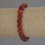 Faceted Agate Bead Bracelet, 8mm Diameter, 18 cm Length, Elastic