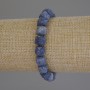 Stretch Sponge Coral Bracelet with Faceted Cube Beads, 8 mm Diameter ±, 18 cm Length ±