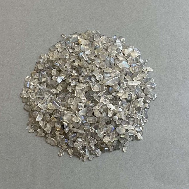 Natural Labradorite Chip Without Hole 3-8×2-4mm± (per 100g±)