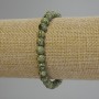 Snake Chain Bracelet with Smooth Beads, 6mm Diameter, 18 cm Length (Stretch)