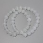 Cat's Eye beads grey synthetic smooth round bead, diameter 8 mm ± on a thread, length 38 cm+