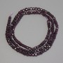 Garnet Faceted Cube Beads, diameter 3x3 mm ±, length 40 cm ± on a strand