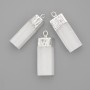 Pendant with Unpolished Celestite, 30x12 mm, length approx. 33 mm, silver-toned metal