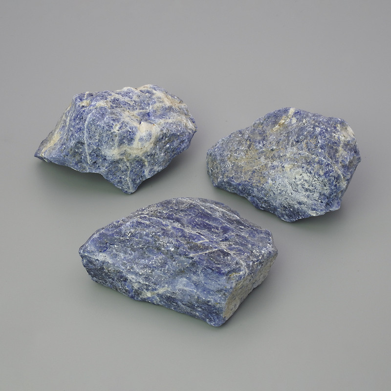Souvenir natural sodalite rough stone — dimensions 34-50×35×28 mm (+/-) packaged 100 g (price per 100 g)