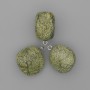 Serpentine Pendant, diameter 22x22 mm ±, length 26 mm ±