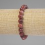 Selenite Bracelet - Smooth Beads, 8mm Diameter, 18 cm Length, Stretch