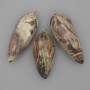 Pendant made of natural Picasso Jasper stone 56×22 mm (+-)