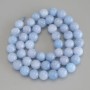 Aquamarine Beads, Smooth Round, 10.5 mm Diameter, 38 cm Length on Thread