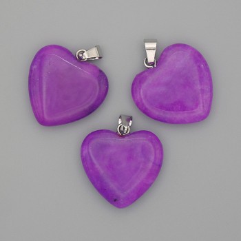 Heart Pendant Tourmaline 20x20x25mm+