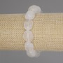 Mountain Crystal Faceted-Bead Bracelet, diameter 13-15×12-13 mm, length 18 cm ± stretchy