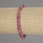 Stretch Bracelet with Faceted Tourmaline Coins, 6 mm Diameter, 18 cm Length