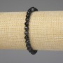 Agate Bracelet with Faceted 6mm Beads, 18 cm Stretch