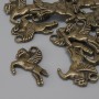Pegasus Pendant in Bronze Color, Diameter 16×17 mm, Ear-hole 2.4 mm, Pack of 12