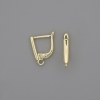 Gold-tone ear wires for earrings 15x3mm+ - pair