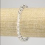 Mountain Crystal Bracelet, smooth beads, diameter 6.5 mm, length 18 cm, stretch
