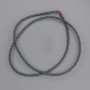 Hematite Beads, Round 2 mm on Thread, 40 cm Length