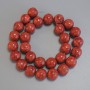 Sponge Coral Beads, Ball-shaped, 14 mm Diameter, 40 cm Length on Thread