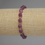 Turmaline Bracelet with Faceted Beads, diameter 8×6.5 mm, 5 mm ± beads, 3 mm ± seed beads, length 18 cm stretch