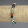 Faceted Agate Cube Bracelet, diameter 6.5×6.5 mm ±, length 18 cm ±, stretch