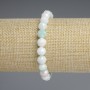 Bracelet Czech Crystal Multicolor Faceted Bead 8mm ±, length 18mm ±, stretch