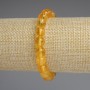 Citrine Bracelet with Smooth Beads, 8.5 mm Diameter, 18 cm Length, Elastic