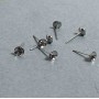 Jewelry findings for costume jewelry, 15x5mm, pack of 30 pieces