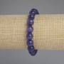 Cat's Eye Bracelet with Smooth Beads, 9.5 mm Diameter, approx. 18 cm Length, Stretch Bracelet