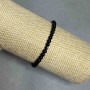 Agate bracelet with smooth beads, diameter 4–5 mm, length 18 cm, stretch