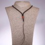 Carnelian Bead Jewelry Cord, 65 cm long
