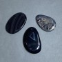Pendant made of natural agate, 47-54×32-40 mm ± with natural imperfections, assorted size
