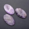 Natural Amethyst Pendant, Oval 30×50 mm with Natural Imperfections