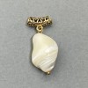 Mother-of-Pearl Pendant 14–18×12–13 mm ± (assorted sizes) with bail 14×+6 mm
