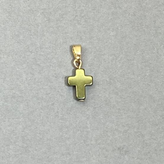 Pendant Hematite Cross 19x8.5mm+